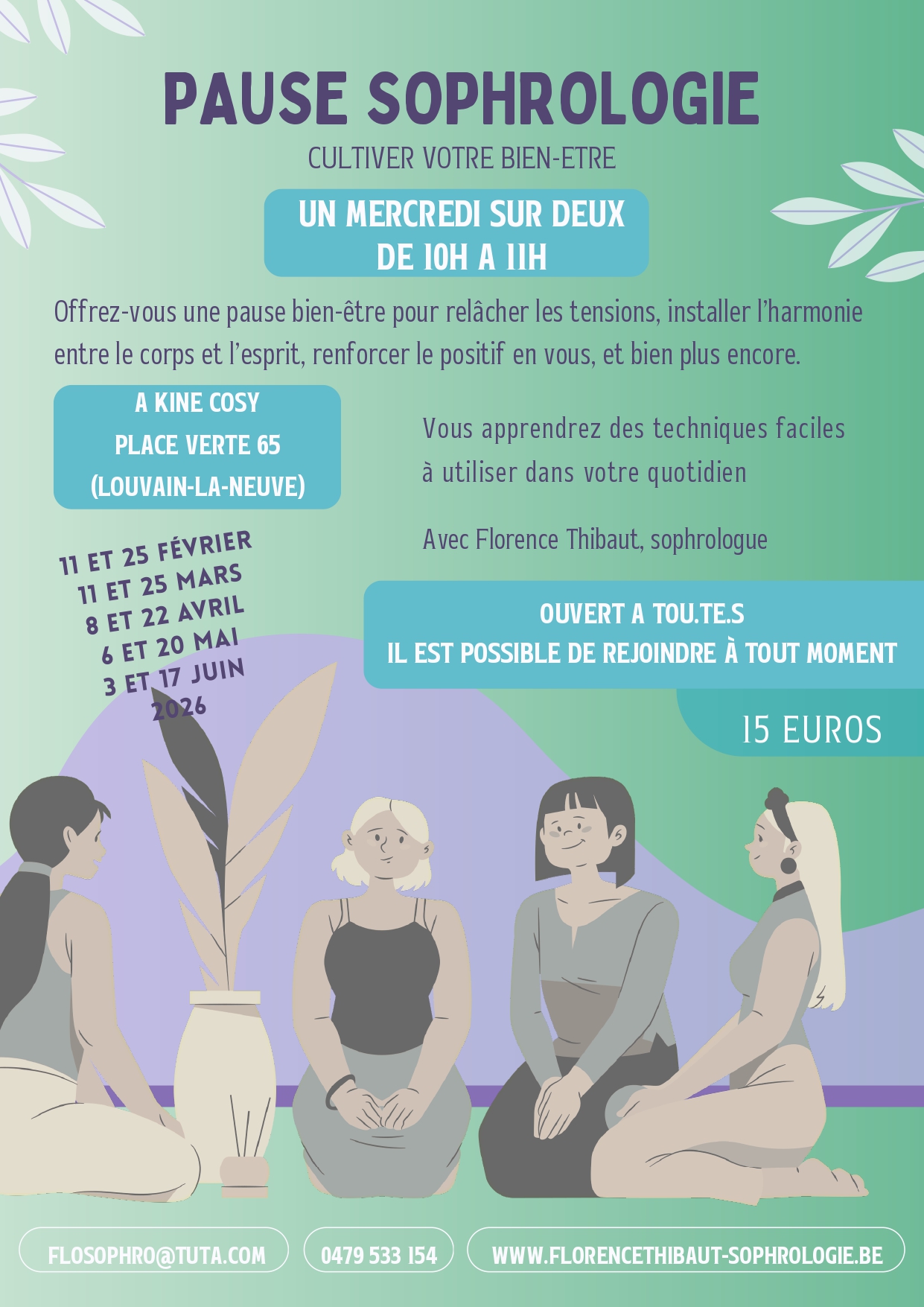 affiche pause sophrologie